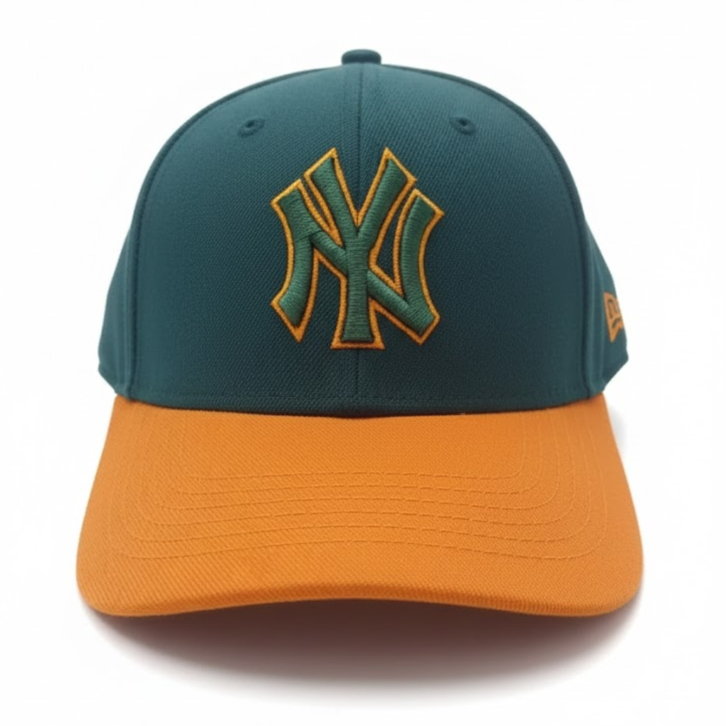 New Era New York Yankees Adjustable Cap –Dark Green/Orange